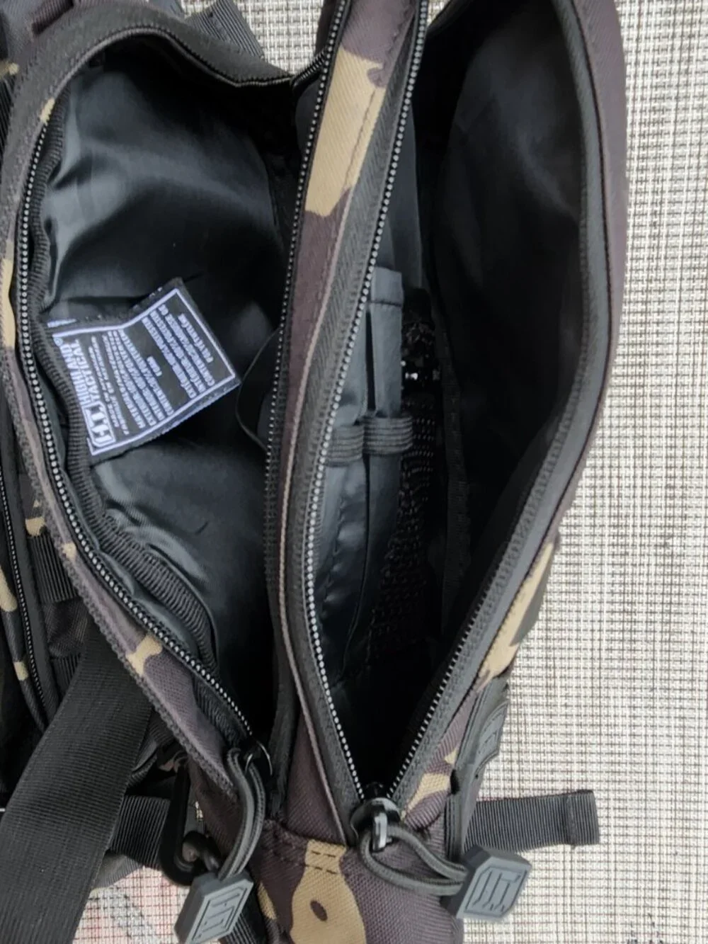 Highland Tactical ROGER Backpack MOLLE Webbing Military Black Urban Camo